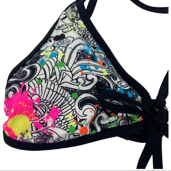 OP Triangle String Bikini Top Tattoo Theme - Picture 3 of 6